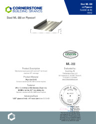 PR Instl Docs FL42381 R0 II 24ga ML200 on Plywood