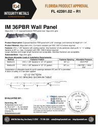 PR Instl Docs FL42391 R1 II 26ga 36IMPBR 16gaGirts