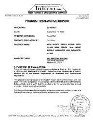 PR TECH DOCS FL42454 R0 AE PER DRWG 23-213 SERIES 12000 GIG WINDOWS DOORS