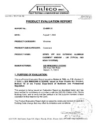 PR TECH DOCS FL42471 R0 AE PER DRWG 23-154 GIG WINDOWS DOORS