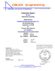 PR TECH DOCS FL42491 R0 AE 1 EP550 WOODDECK EVALREPORT