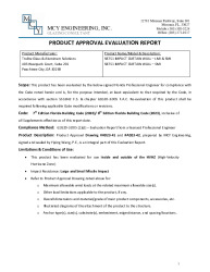 PR TECH DOCS FL42495 R0 AE EVALUATION REPORT - SB751 SS