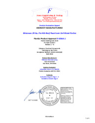 PR INSTL DOCS FL42564 R0 II 29 GA. PRO-RIB PANEL OVER 2X4 WOOD PURLINS