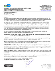 PR Instl Docs FL43846 R1 II NOA 25-0414.03 Progressive Roof Coatings