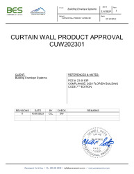 PR TECH DOCS FL44414 R0 AE 23-0183 CUW202301 CURTAIN WALL PRODUCT APPROVAL CALCULATIONS