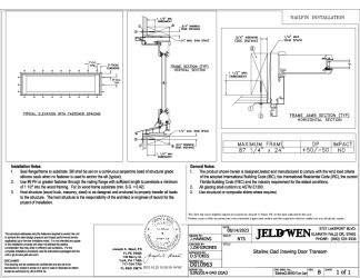 PR Instl Docs FL44522 R2 II D010963 - Siteline Clad Inswing Door Transom FBC As Tested Install (87x24) 8-14-23 SEALED
