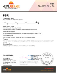 PR TECH DOCS FL45203 R0 AE 26GA PBR PLYWOOD B