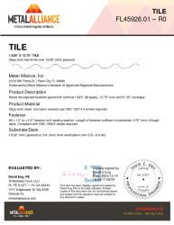 PR Instl Docs FL45926 R0 II 24ga Tile plywood