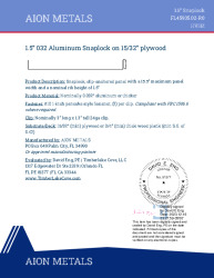 PR Instl Docs FL45935 R0 II 32Al snaplock 450 plywood b