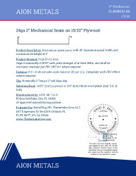 PR INSTL DOCS FL45988 R0 II 24GA 200 MECHANICAL PLYWOOD A