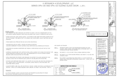 PR Instl Docs FL45997 R0 II SPA 100 and SPA150 Sliding Door AD23-58- FL45997 rev 12.14.2023 SS