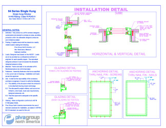 PR Instl Docs FL46036 R0 II 64SH Single Hung Window A440 - 64SH