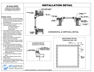 PR Instl Docs FL46036 R0 II 64 SHPW Single Hung Picture Window