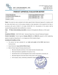 PR TECH DOCS FL46131 R0 AE EVALUATION REPORT FBC 2023 SS