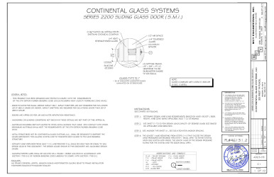 PR Instl Docs FL46131 R0 II Series 2200 sliding glass door SMI FL 46131.2 AD23-78 rev 03.06.2024-ss