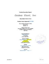 PR TECH DOCS FL4641 R5 AE REVISED 2023 FL 4641EVAL RPT2 GOLDEN GIANT
