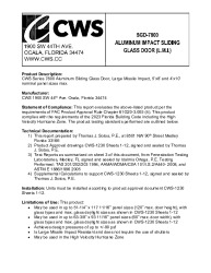 PR TECH DOCS FL46451 R0 AE CWS 7800 EVALUATION REPORT