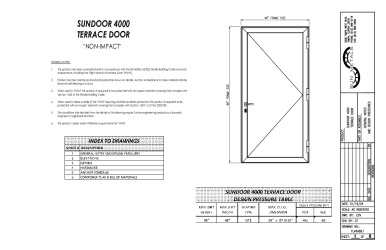 PR INSTL DOCS FL46489 R0 II FL46489 SUNDOOR 4000 FPA