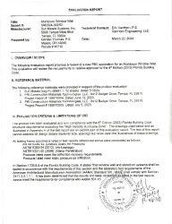 PR TECH DOCS FL46491 R0 AE SM2024-002R2 EVALUATION REPORT FL - FL 46491-1