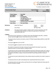 PR TECH DOCS FL46493 R0 AE NF ALUCOBOND PLUS EASYFIX PANEL SYSTEM - 2023 FLORIDA BUILDING CODE EVALUATION REPORT