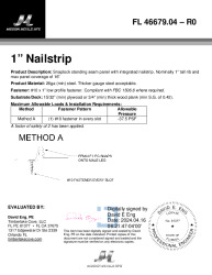 PR TECH DOCS FL46679 R0 AE 100 NAILSTRIP PLYWOOD
