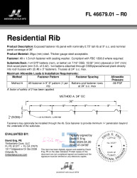 PR INSTL DOCS FL46679 R0 II RIB 29GA BATTENS OSB