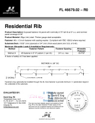 PR Instl Docs FL46679 R0 II Rib 29ga plywood