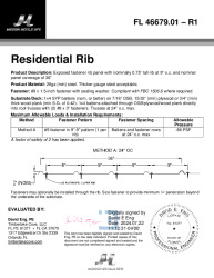 PR INSTL DOCS FL46679 R1 II RIB 29GA BATTENS OSB