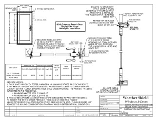PR Instl Docs FL46709 R0 II 45-40262A 8610 Outswing French Door Single Point Side HInged Door