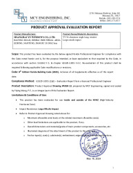 PR Instl Docs FL46775 R0 II Evaluation Report ss