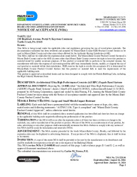 PR Instl Docs FL46781 R0 II AUHPC Facade Panel Sys - NOA 23-1120.04