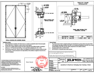 PR Instl Docs FL46788 R2 II D1000384 - LaCantina V2 Aluminum Swinging Door Inswing 2 Panel (90.16x144.33) DP25-30 FBC Installs 9-5-24 DSS
