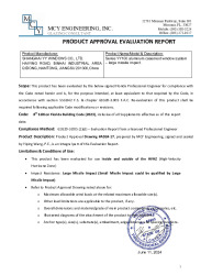 PR TECH DOCS FL46811 R0 AE EVALUATION REPORT - SS