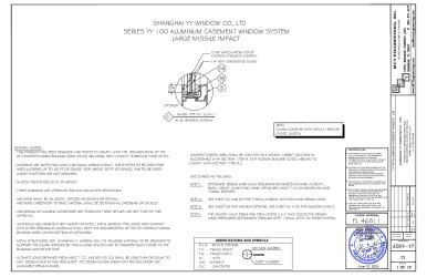 PR INSTL DOCS FL46811 R0 II YY100 ALUMINUM CASEMENT WINDOW FA AD24-17REV06.11.2024-SS