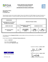 PR CERTIFICATE FL46820 R0 C CAC AAMA - 1450S C - AW-PG80-C - NAFS-17