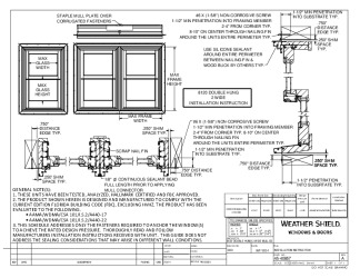 PR Instl Docs FL46835 R0 II 8120 Double Hung - Two Wide - 45-40857 - Sheet1A