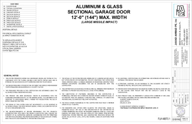 PR Instl Docs FL46870 R1 II AAIGD-GARAGE DOOR 12ft-144in MAX-JA-1104-25-SS