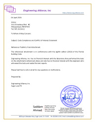 PR TECH DOCS FL46915 R0 AE NOA CODE COMPLIANCE NO FINANCIAL INTEREST LETTER FLASHKIT L-FOOT ATTACHMENT