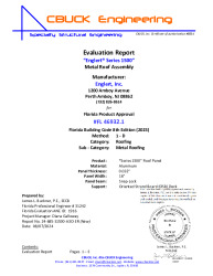 PR INSTL DOCS FL46932 R0 II 1 S1500 0.032ALUM OSBDECK EVALREPORT 