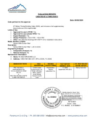 PR TECH DOCS FL46948 R0 AE PRODUCT APPROVAL EVALUATION COVER
