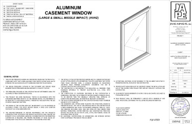 PR INSTL DOCS FL47001 R0 II ALUM CASEMENT WINDOW-JA-1463-24-SS-01