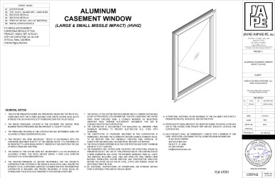 PR INSTL DOCS FL47001 R0 II ALUM CASEMENT WINDOW-JA-1463-24-SS