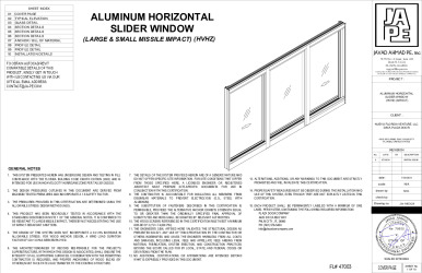 PR Instl Docs FL47003 R0 II Alum Horizontal Slider Window-JA-1463-24-SS