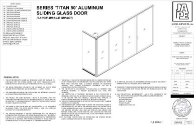 PR Instl Docs FL47004 R0 II Titan 50 Alum Sliding Glass Door-JA-1463-24-SS