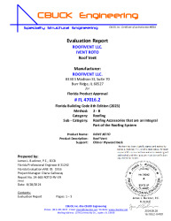 PR Instl Docs FL47016 R0 II 2 24-663 ROTO VENT EVALREPORT