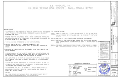 PR Instl Docs FL47020 R3 II ES-8860 WINDOW WALL SYSTEM SMI FL47020.1 AD24-25 REV 09.25.2025 ss