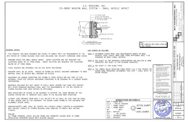PR Instl Docs FL47020 R3 II ES 8860 WINDOW WALL SYSTEM FL47020.2 AD25-29 REV 09.05.2025 - ss