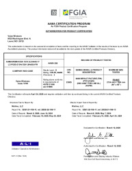 PR CERTIFICATE FL47073 R2 C CAC VYTEX - 6000 IMPACT PW (2A) (FIN)  IMPACT   MAR. 2026