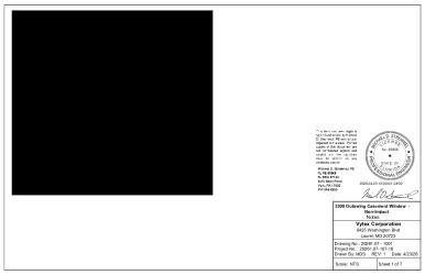 PR INSTL DOCS FL47074 R2 II 29261.07-1001 (REV 1) - 3300 CASSEMENT NON-IMPACT INSTALLATION DRAWINGS (24 X 60)