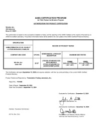 PR CERTIFICATE FL47141 R1 C CAC WIN-DOR - 2750-250 STANDARD OX-O SGD W-SIDELITE (1A) DEC. 2024